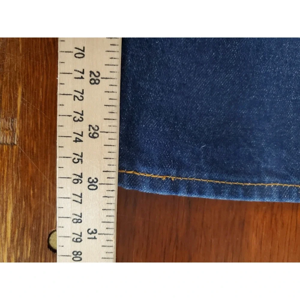 Levis 501 Mens Jeans 38x32 Blue Denim 5-Pocket Straight-Leg